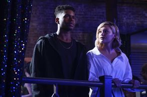 Olivia Holt and Aubrey Joseph in Cloak & Dagger (2018)