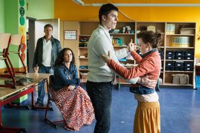 Marco Girnth, Isabel Bongard, Ulrike Röseberg, and Theo Trebs in Leipzig Homicide (2001)