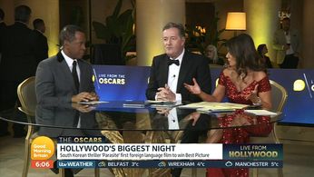 Piers Morgan, Andi Peters, and Susanna Reid in Good Morning Britain: Good Morning Britain Live from the Oscars 2020 (202