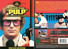 Michael Caine, Nadia Cassini, and Dennis Price in Pulp (1972)