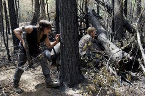 Norman Reedus, Christine Evangelista, Austin Amelio, and Liz E. Morgan in The Walking Dead (2010)