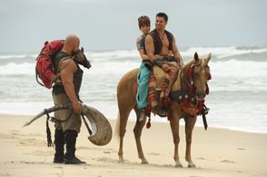 Manu Bennett and Holly Brisley in Sinbad and the Minotaur (2011)