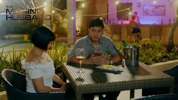 Yasmien Kurdi and Jak Roberto in The Missing Husband (2023)