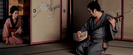 Shintarô Katsu and Kayo Mikimoto in Zatoichi the Outlaw (1967)