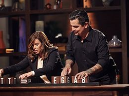 Melissa Rivers and Aarón Sánchez in Celebrity Food Fight (2015)