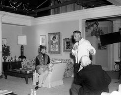 Katharine Hepburn, Spencer Tracy, and Stanley Kramer in Guess Who's Coming to Dinner (1967)