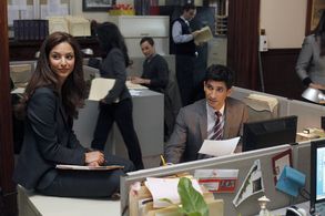 Raza Jaffrey and Tala Ashe in Smash (2012)