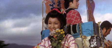 Yukiji Asaoka, Shintarô Katsu, and Mie Nakao in Zatoichi Challenged (1967)