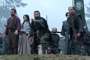 Tadanobu Asano, Anna Sawai, Cosmo Jarvis, and Hiroto Kanai in Shōgun (2024)