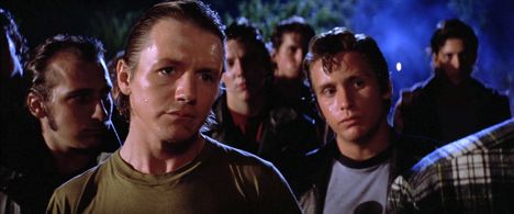 Emilio Estevez and Glenn Withrow in The Outsiders (1983)