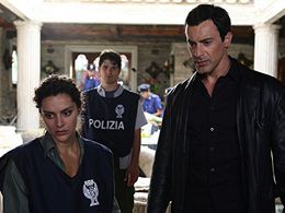 Gedeon Burkhard, Denis Fasolo, and Raffaella Rea in Anti-Drug Squad (2011)