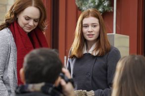 Court house scene - Baby in a Manger