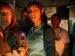 Elisabeth Sladen, Daniel Anthony, Tommy Knight, and Anjli Mohindra in The Sarah Jane Adventures (2007)