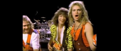 Michael Anthony, David Lee Roth, Alex Van Halen, Edward Van Halen, and Van Halen in Van Halen: Jump (1983)