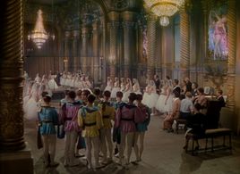 Robert Helpmann, Esmond Knight, Léonide Massine, Ludmilla Tchérina, and Anton Walbrook in The Red Shoes (1948)