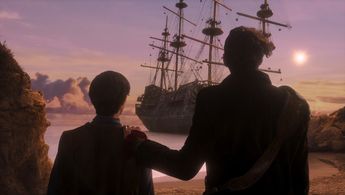 Spencer Hermes-Rebello and Joseph Mesiano in “Surfside Girls,” now streaming on Apple TV+.