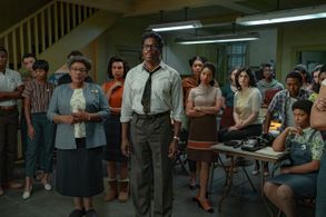 CCH Pounder, Colman Domingo, Lilli Kay, Ayana Workman, Melissa Rakiro, and Jordan-Amanda Hall in Rustin (2023)
