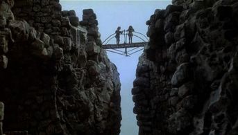 Dan Håfström and Hanna Zetterberg in Ronia, the Robber's Daughter (1986)