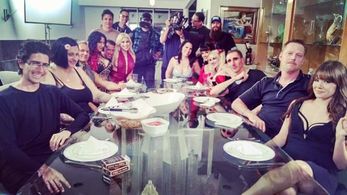 Joe Filippone With The Cast And Crew Of 