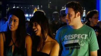 Still of Jane Le and Seth Rogan in Funny People