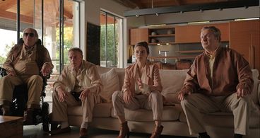 Shlomo Bar-Aba, Doval'e Glickman, Gadi Yagil, and Joy Rieger in Greener Pastures (2022)