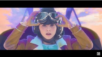 Flying in a bi-plane for the FLOR music video 