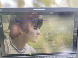 On set for It's Alright Now