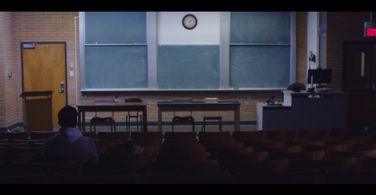 Brent Yoshida in Pink Umbrella by the Lake (2019)