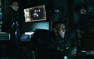 Sandrine Holt and Samer Salem in The Expanse: Churn (2020)