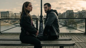 Asia Ortega and Álvaro Rico in Sky High (2023)