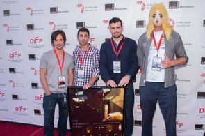 Rane Jameson, Brandon Moore, and Caleb Alexander Smith at an event for The Spearhead Effect (2017)