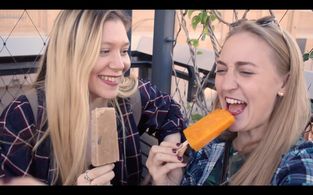 Chelsea Roach and Glenn Isaacs in The Egos (2016)