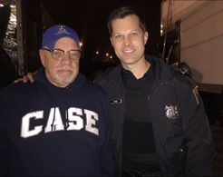 Paul Schrader and John Patrick Jordan on the set of DOG EAT DOG