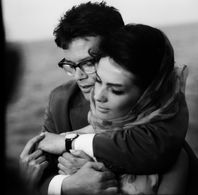 Zbigniew Cybulski and Ewa Krzyzewska in Zbrodniarz i panna (1963)