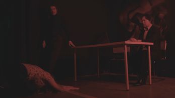 Rohan Quine, Cradeaux Alexander, and Heather Cairns in Doctor Theatre (2020)