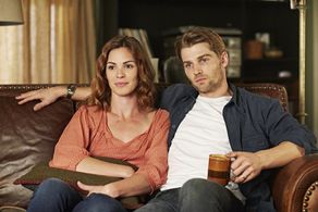 Mike Vogel and Daisy Betts in Childhood's End (2015)