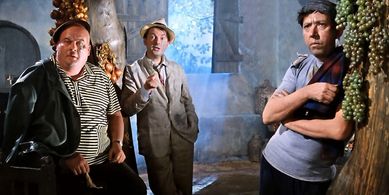 Evgeniy Morgunov, Yuriy Nikulin, and Georgiy Vitsin in Kidnapping, Caucasian Style (1967)