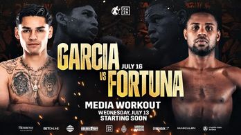Javier Fortuna and Ryan Garcia in DAZN Boxing: Ryan Garcia vs. Javier Fortuna: Media Workout (2022)