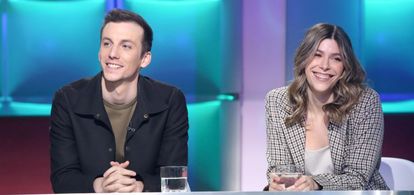 Pier-Luc Funk and Virginie Ranger-Beauregard in Tout le monde en parle (2004)