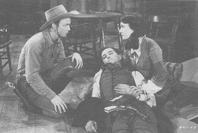 Roy Rogers, Stuart Hamblen, and Dorothy Sebastian in The Arizona Kid (1939)