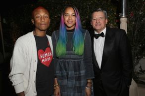 Pharrell Williams, Ted Sarandos, and Helen Lasichanh