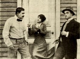 Lily Cahill, Dell Henderson, and Fred Mace in A Victim of Circumstances (1911)
