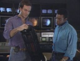 LeVar Burton and Robert Legato in Reading Rainbow (1983)