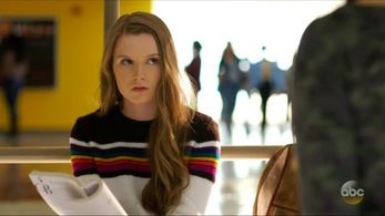 Madison Thompson with Chloe East on ABC's Kevin Probably Saves the World