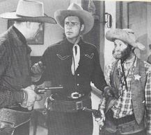 Buster Crabbe, Frank Hagney, and Al St. John in Blazing Frontier (1943)