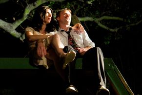 Lucia Marano as Anna Magnani and Tad Coughenour as Tennessee Williams in ROMAN NIGHTS, written by Franco D'Alessandro an