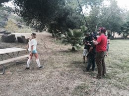 Sammi-Jack Martincak on set... Short Film 