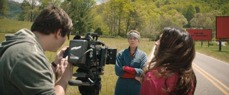 Frances McDormand, Malaya Rivera Drew, and Jason Miller in Three Billboards Outside Ebbing, Missouri (2017)