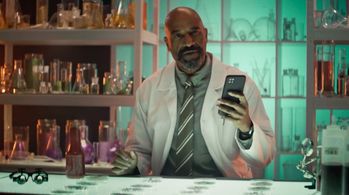 Paul Maynard as Boris in Grammarly Commercial Shoot