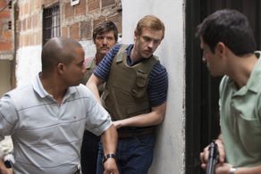 Pedro Pascal, Jorge Monterrosa, and Boyd Holbrook in Narcos (2015)